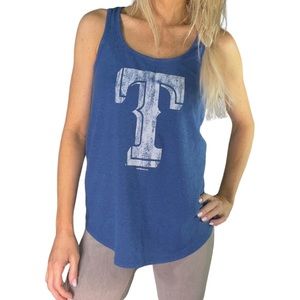 GENUINE MERCHANDISE 5th & Ocean Texas Rangers Baseball Racerback Tank